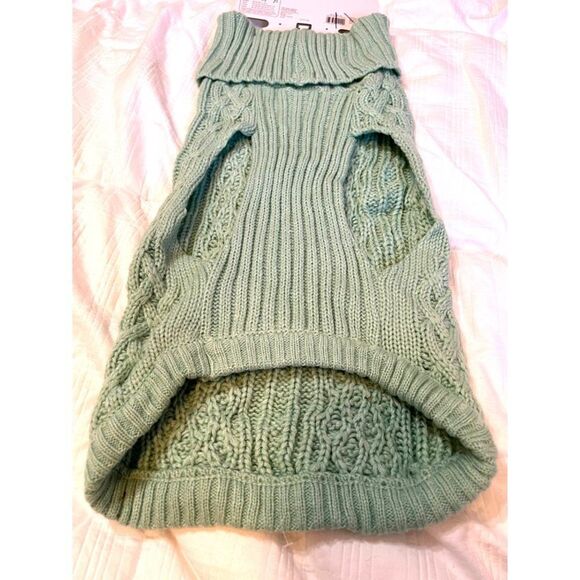Boots & Barkley Aqua Medium Dog Pet Sweater NWT - Picture 2 of 4